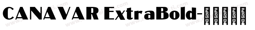 CANAVAR ExtraBold字体转换